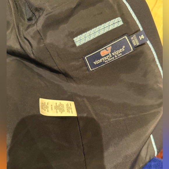 Vineyard vines / Boys wool sport coat Navy Blazer with Gold Buttons 14 - Picture 5 of 5